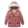 Warm Thickening Fur Collar Baby Girl Winter Jackets Children Outerwear Windproof Baby Boys Girls Coat for 3-6 Years Girl Clothes
