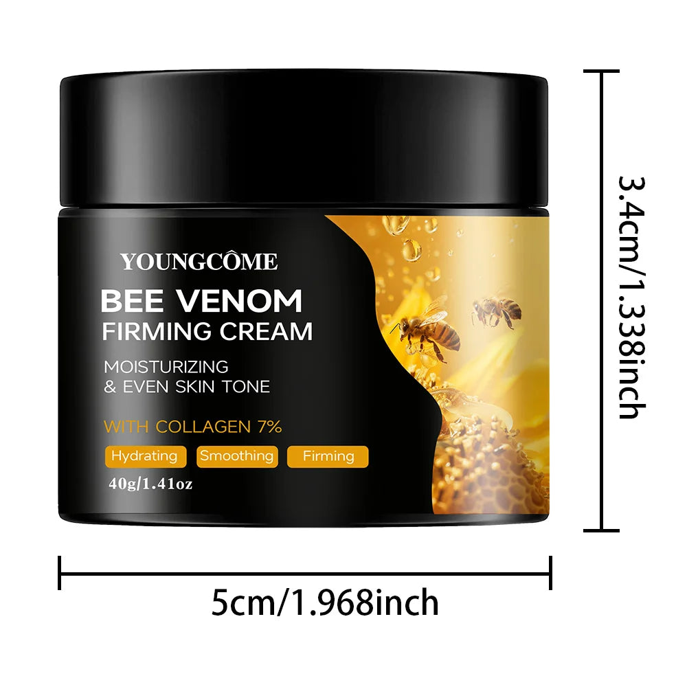 Crème au venin d'abeille premium pour le visage et le cou – Boost de collagène, raffermissement de la peau, hydratant naturel pour peaux sensibles, non grasse - DOGOMET DIGITAL PLUS