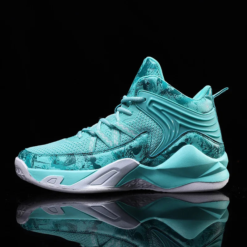 Chaussures de basket-ball respirantes carillon colorées pour hommes, chaussures de sport décontractées, haut, polyvalent, nouveau, printemps, 2024