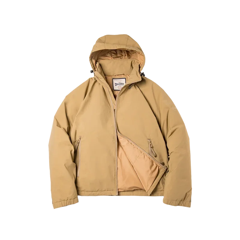 Maden Veste de duvet pour homme avec capuche hiver épaisse tissu mat brillant parka manteau chaud pour l'extérieur versatile veste noire pour porter dehors Chic et chaude veste masculine - DOGOMET DIGITAL PLUS