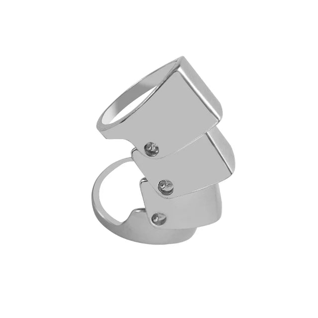 Anneau métallique Punk créatif pour hommes et femmes, armure commune, peut porter des bijoux, accessoires tendance, cadeaux - DOGOMET DIGITAL PLUS