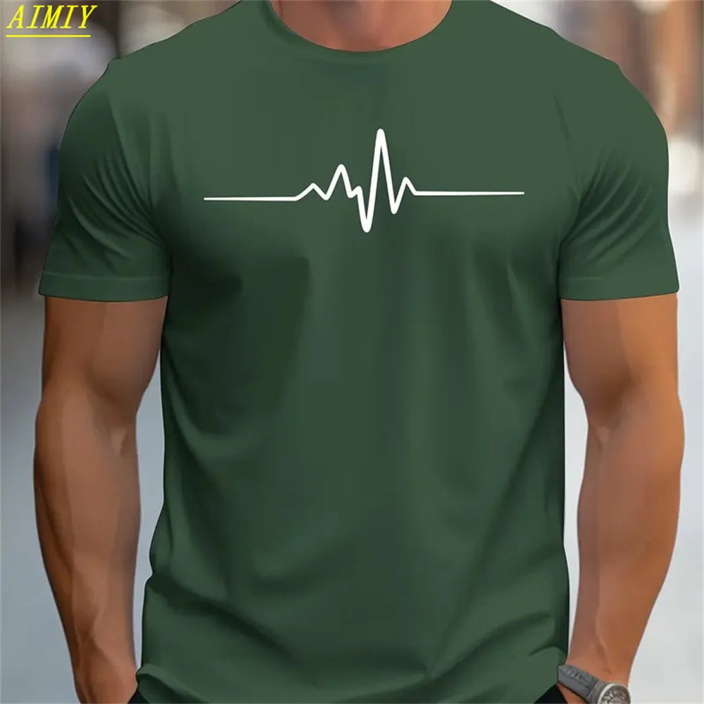 T-SHIRT À MANCHES COURTES ET COL ROND POUR HOMME