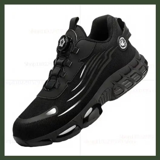 Men's Safety Work Shoes Anti-Tailor Wear-Resistant Steel Toe Boots Durable Sports Footwear for Construction Industry Workers