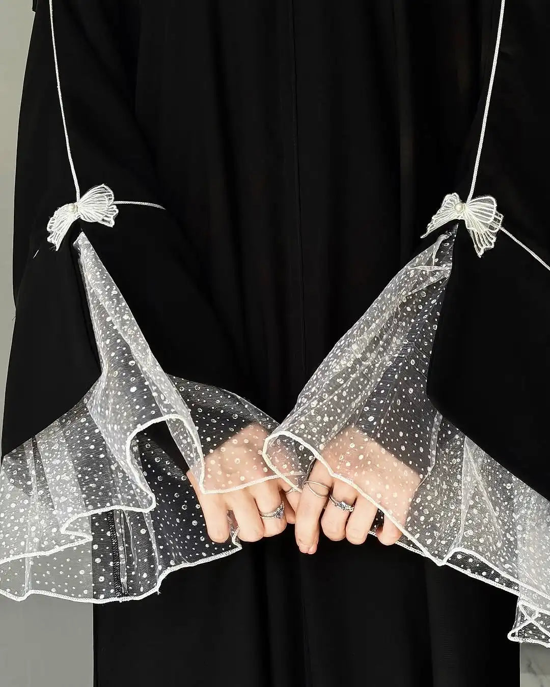 ABAYA NOIR D'ETE POUR FEMMES MUSULMANES Kaftan turc 2025