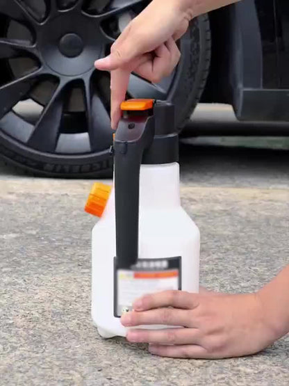 Electric Car Wash Foam Spray Can, Handheld High-Pressure Cleaning Gun, 67.63-ounce Electric Foam Kettle, 70° wide-angle spray, multi-functional large capacity with extra-long battery life, suitable for car, kitchen and home