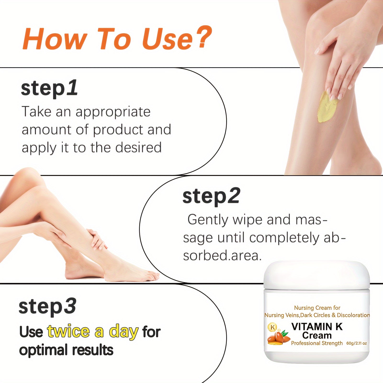 Vitamin K Cream: Professional Strength 60g/2.11 oz - Moisturizing Skin Cream for Nursing Veins, Dark Circles & Discoloration - Suitable for Daily Use - Improves Skin Elasticity, Reduces Dryness, Restores Smoothness & Refineme - DOGOMET DIGITAL PLUS