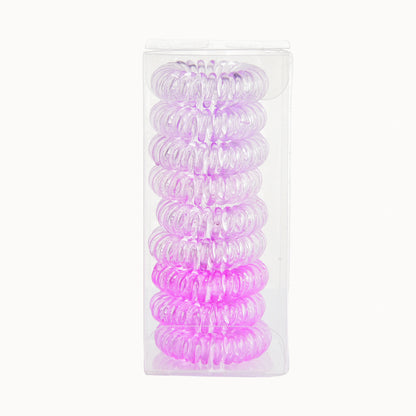 9 Pcs Spiral Hair Ties No Crease, Coil Hair Ties, Phone Cord Hair Ties, Women Ponytail Holder Elastics - DOGOMET DIGITAL PLUS