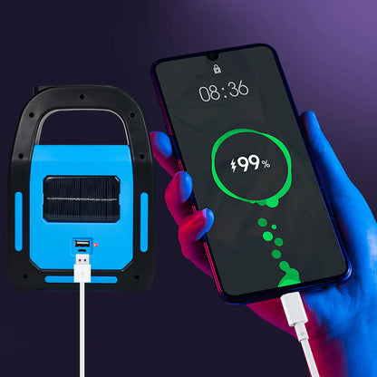 Lanterne de Camping Solaire Portable avec Chargement USB