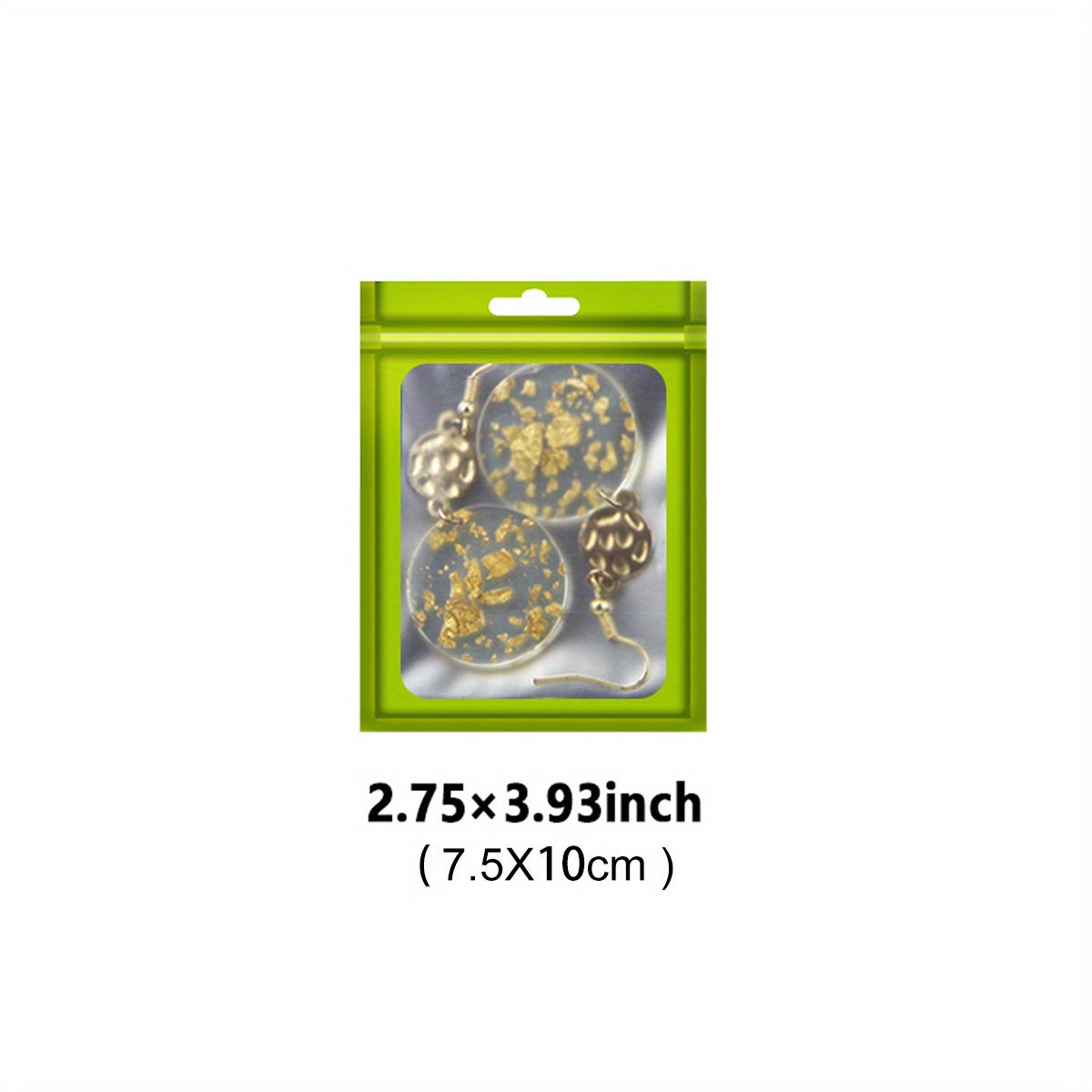 [Holographic Zipper Lock Bags] 100-Pack Holographic Zipper Lock Resealable Bags | Moisture-Proof Aluminum Foil Polyester Film Flat Transparent Window Pouch for Electronics/Jewelry/Cosmetics Organization, 4 Size Options, Non-f - DOGOMET DIGITAL PLUS