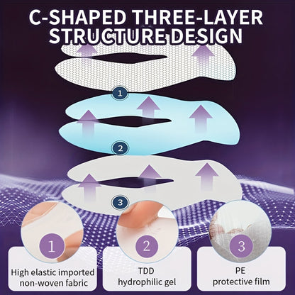 ILISYA C Circulating Eye Mask - 5 pairs, Moisturizing and Firm, Suitable for a Variety of Light Beige Types, Containing Niacinamide and Hyaluronic Acid, Moisturizing Eye Light Beige, Eye Care, Make Light Beige Smooth and Tend - DOGOMET DIGITAL PLUS