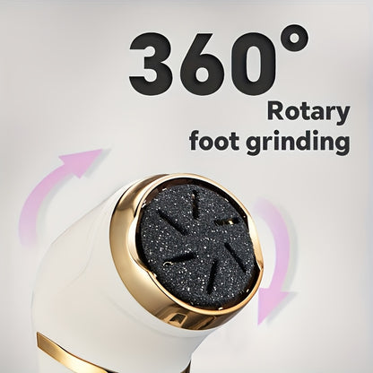 [Electric Pedi Machine] MIGUAN Electric Feet & Remover Device - Cordless, Rechargeable Electric Pedi Machine with, Low-Allergy, Powerful suction & Massage - Heavy-Duty Plastic Construction for, Cracked Heels, Plantar Warts, D