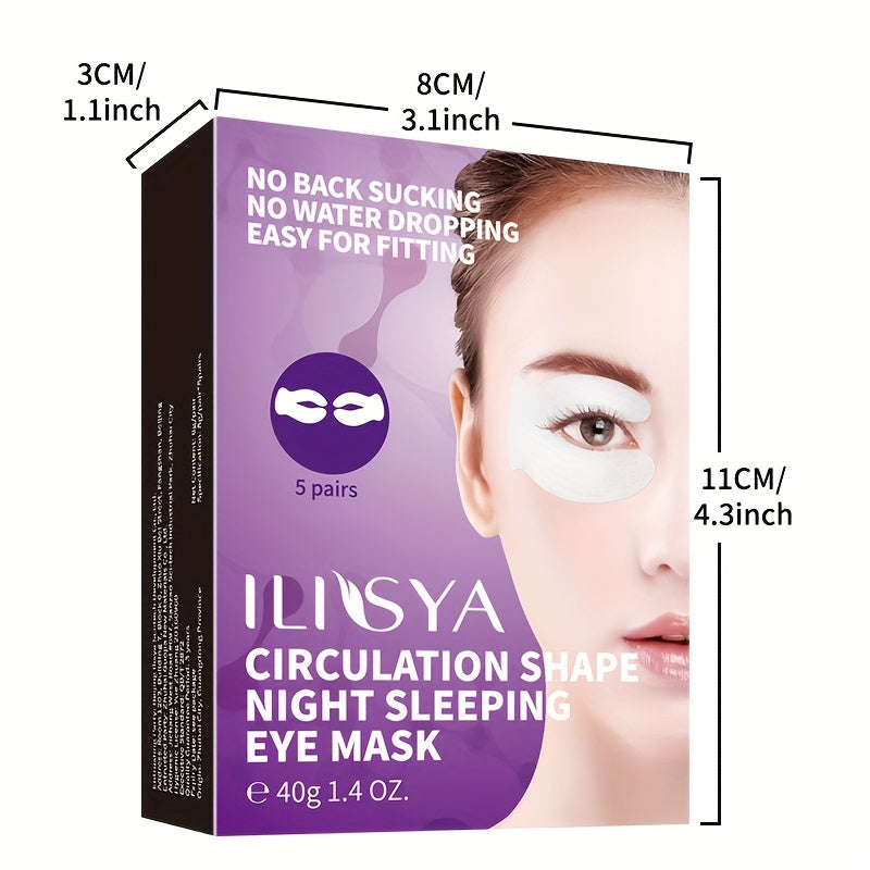 ILISYA C Circulating Eye Mask - 5 pairs, Moisturizing and Firm, Suitable for a Variety of Light Beige Types, Containing Niacinamide and Hyaluronic Acid, Moisturizing Eye Light Beige, Eye Care, Make Light Beige Smooth and Tend - DOGOMET DIGITAL PLUS