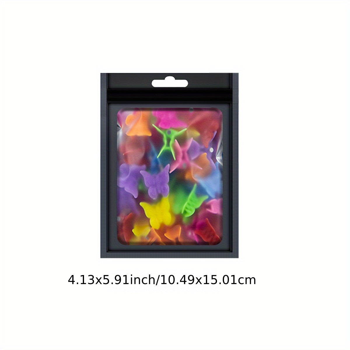 [Holographic Zipper Lock Bags] 100-Pack Holographic Zipper Lock Resealable Bags | Moisture-Proof Aluminum Foil Polyester Film Flat Transparent Window Pouch for Electronics/Jewelry/Cosmetics Organization, 4 Size Options, Non-f - DOGOMET DIGITAL PLUS