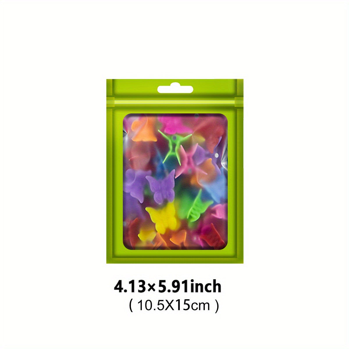 [Holographic Zipper Lock Bags] 100-Pack Holographic Zipper Lock Resealable Bags | Moisture-Proof Aluminum Foil Polyester Film Flat Transparent Window Pouch for Electronics/Jewelry/Cosmetics Organization, 4 Size Options, Non-f - DOGOMET DIGITAL PLUS