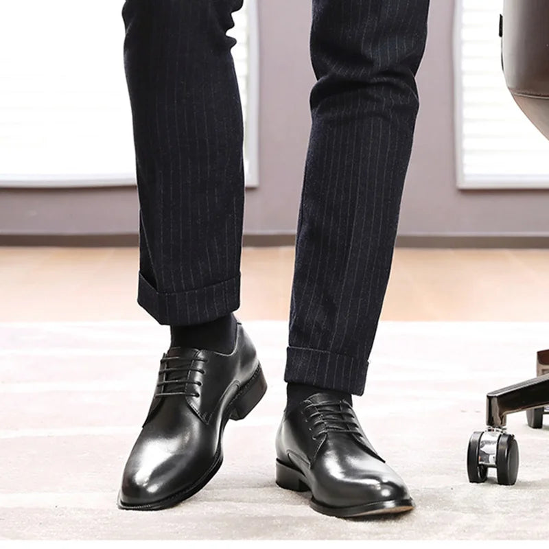 Desai en cuir véritable Derby chaussures hommes chaussures habillées d'affaires pour nan marque chaussures hommes chaussures décontractées cadeaux classiques