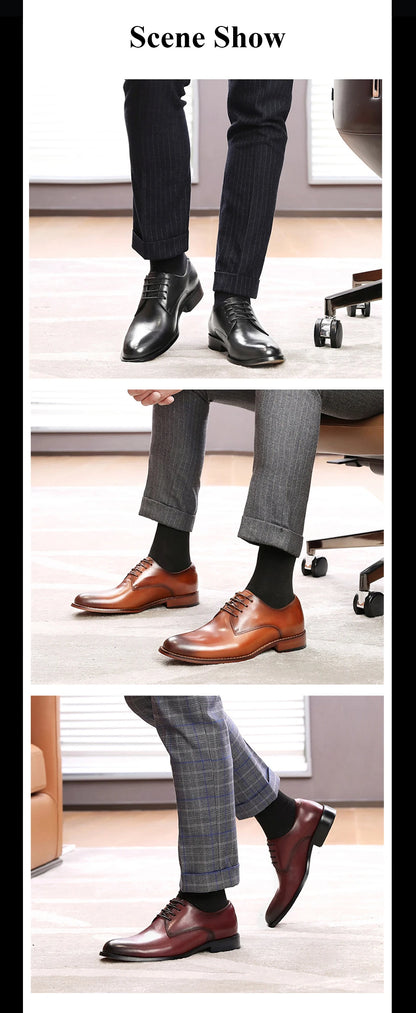 Desai en cuir véritable Derby chaussures hommes chaussures habillées d'affaires pour nan marque chaussures hommes chaussures décontractées cadeaux classiques