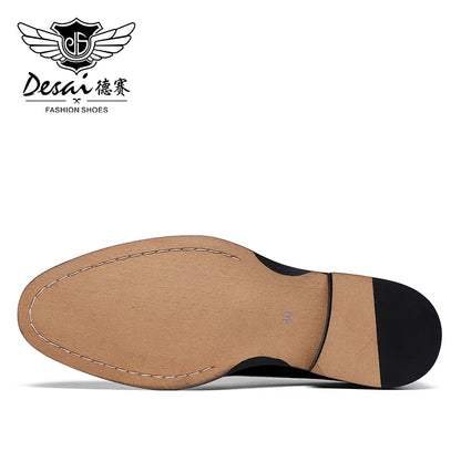 Desai en cuir véritable Derby chaussures hommes chaussures habillées d'affaires pour nan marque chaussures hommes chaussures décontractées cadeaux classiques