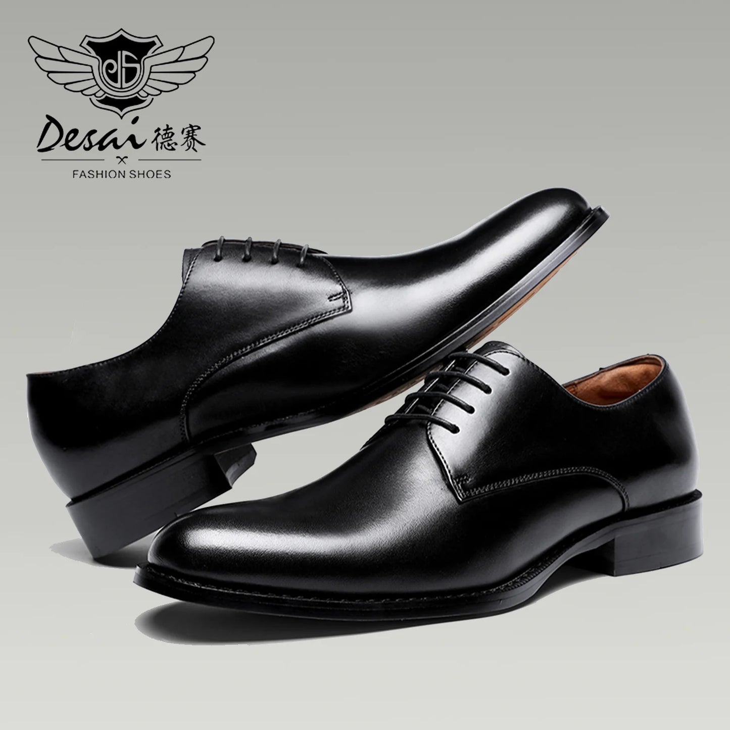 Desai en cuir véritable Derby chaussures hommes chaussures habillées d'affaires pour nan marque chaussures hommes chaussures décontractées cadeaux classiques
