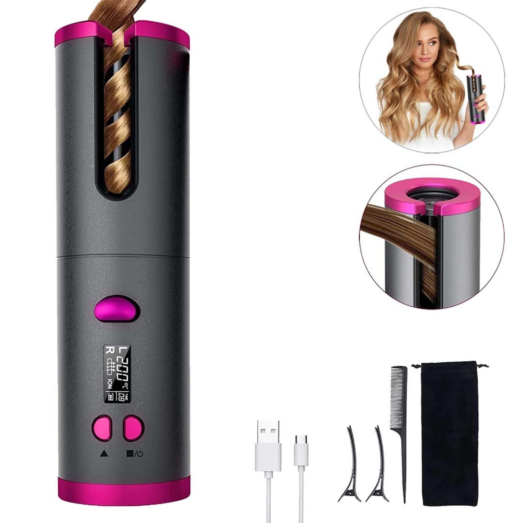 Fer à Boucler Automatique Sans Fil - DOGOMET DIGITAL PLUS