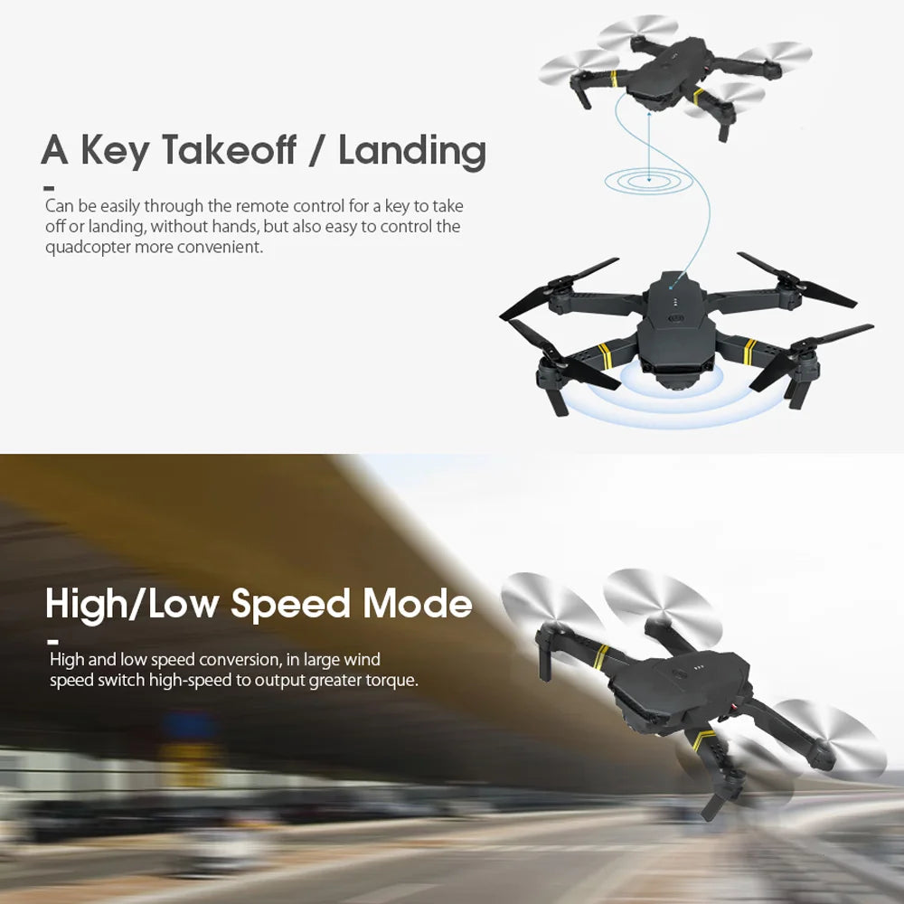 4K HD Dual Camera RC FPV WiFi Portable Wide Angle Foldable Quadcopter Drone - DOGOMET DIGITAL PLUS