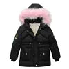 Warm Thickening Fur Collar Baby Girl Winter Jackets Children Outerwear Windproof Baby Boys Girls Coat for 3-6 Years Girl Clothes