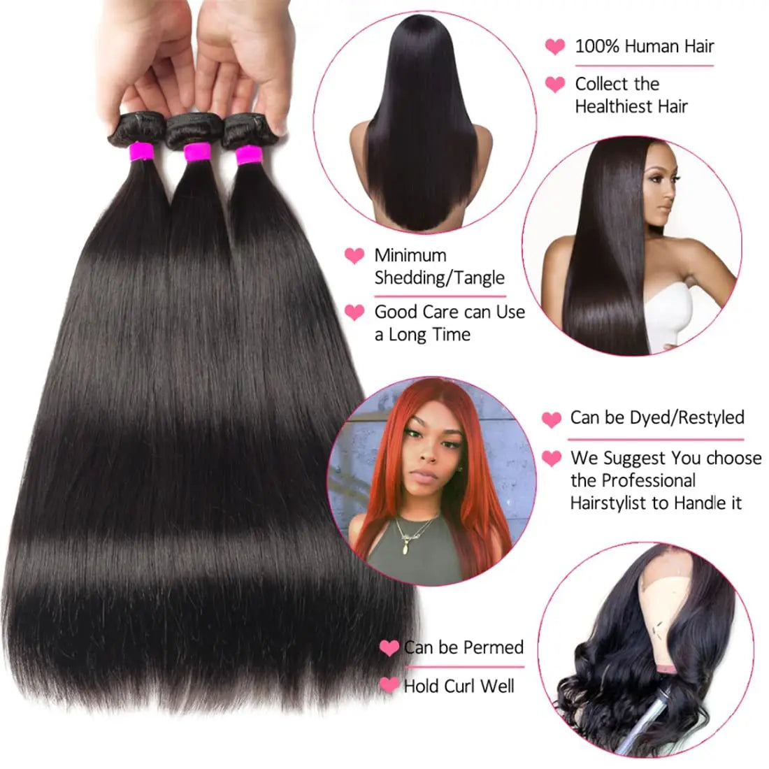 Cheap Bulk Extension Vendor Meche Humain Bresilienne Cuticle Aligned Raw Virgin Brazilian Packet Human Hair Bundles With Closure - DOGOMET DIGITAL PLUS
