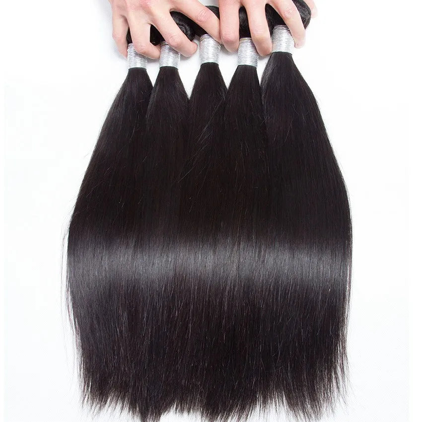 Popular Raw Hair From India No tangle Indian Raw Hair Extensions , Meche Human No Shedding Straight Hair Thick End - DOGOMET DIGITAL PLUS