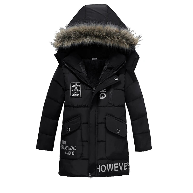 2021 New Boys Jackets Parka Baby Outerwear Children Winter Jackets Down Jackets Coats Warm Kids Baby Thick Cotton Down for Boys
