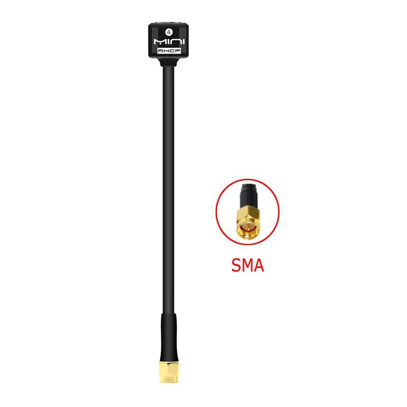 Antenne Lollipop 4 RHCP 5.8G, transmetteur/récepteur FPV 2.8Dbi à gain élevé, SMA/RP-SMA/MMCX/UFL pour pièce de drone de course RC FPV - DOGOMET DIGITAL PLUS