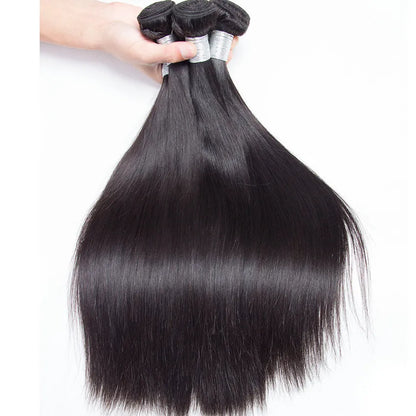 Popular Raw Hair From India No tangle Indian Raw Hair Extensions , Meche Human No Shedding Straight Hair Thick End - DOGOMET DIGITAL PLUS