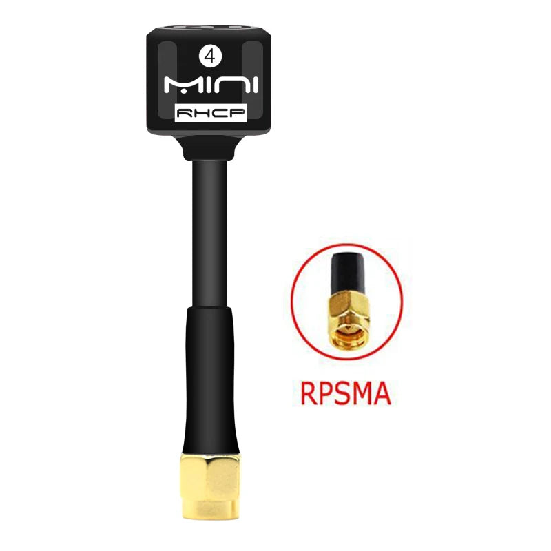 Antenne Lollipop 4 RHCP 5.8G, transmetteur/récepteur FPV 2.8Dbi à gain élevé, SMA/RP-SMA/MMCX/UFL pour pièce de drone de course RC FPV - DOGOMET DIGITAL PLUS