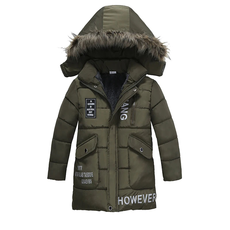 2021 New Boys Jackets Parka Baby Outerwear Children Winter Jackets Down Jackets Coats Warm Kids Baby Thick Cotton Down for Boys