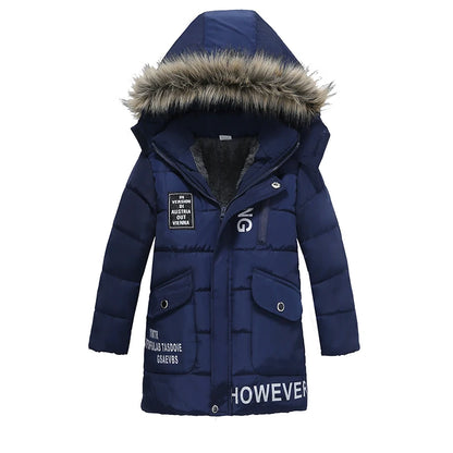 2021 New Boys Jackets Parka Baby Outerwear Children Winter Jackets Down Jackets Coats Warm Kids Baby Thick Cotton Down for Boys