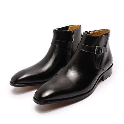 Wholesale Men's Fashion Chelsea Boots Zipper Shoes  & Oxford Leather Boot with Monk Strap for Weddings & Office/Business Use