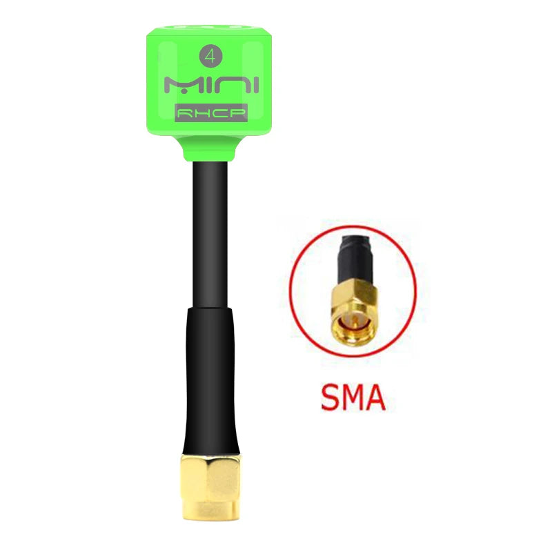 Antenne Lollipop 4 RHCP 5.8G, transmetteur/récepteur FPV 2.8Dbi à gain élevé, SMA/RP-SMA/MMCX/UFL pour pièce de drone de course RC FPV - DOGOMET DIGITAL PLUS