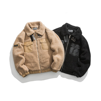 2022 Winter Jackets for Men Turn Down Collar Workout Puffer Jacket Quality Fleece Jacket Men