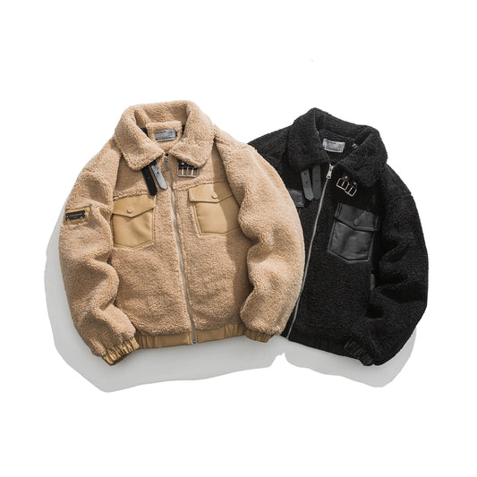 2022 Winter Jackets for Men Turn Down Collar Workout Puffer Jacket Quality Fleece Jacket Men