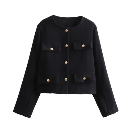 Women's Fashion Short Fashion Celebrity Top Versatile Casual  Coat New Autumn and Winter Jackets