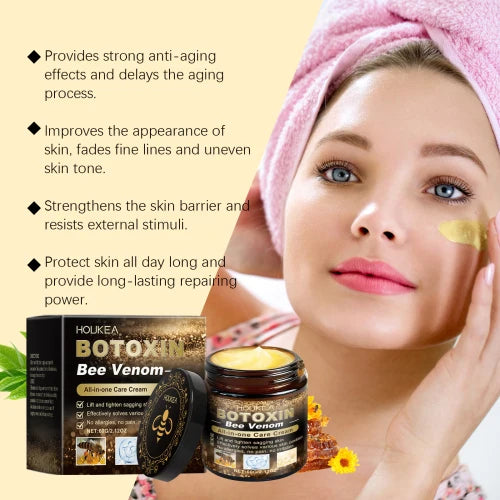 Houkea Bee Venom Daily Care Soothe Redness Improve Brightening And Firming Skin Cream - DOGOMET DIGITAL PLUS