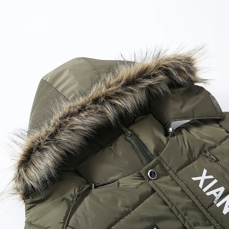 2021 New Boys Jackets Parka Baby Outerwear Children Winter Jackets Down Jackets Coats Warm Kids Baby Thick Cotton Down for Boys