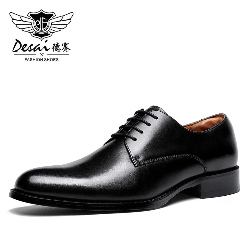 Desai en cuir véritable Derby chaussures hommes chaussures habillées d'affaires pour nan marque chaussures hommes chaussures décontractées cadeaux classiques