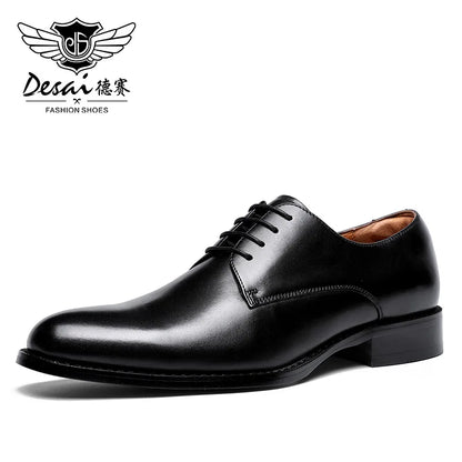 Desai en cuir véritable Derby chaussures hommes chaussures habillées d'affaires pour nan marque chaussures hommes chaussures décontractées cadeaux classiques