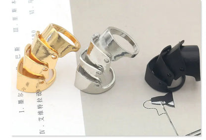 Anneau métallique Punk créatif pour hommes et femmes, armure commune, peut porter des bijoux, accessoires tendance, cadeaux - DOGOMET DIGITAL PLUS