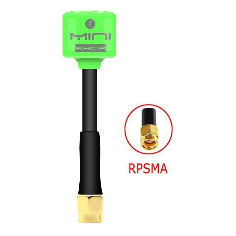 Antenne Lollipop 4 RHCP 5.8G, transmetteur/récepteur FPV 2.8Dbi à gain élevé, SMA/RP-SMA/MMCX/UFL pour pièce de drone de course RC FPV - DOGOMET DIGITAL PLUS