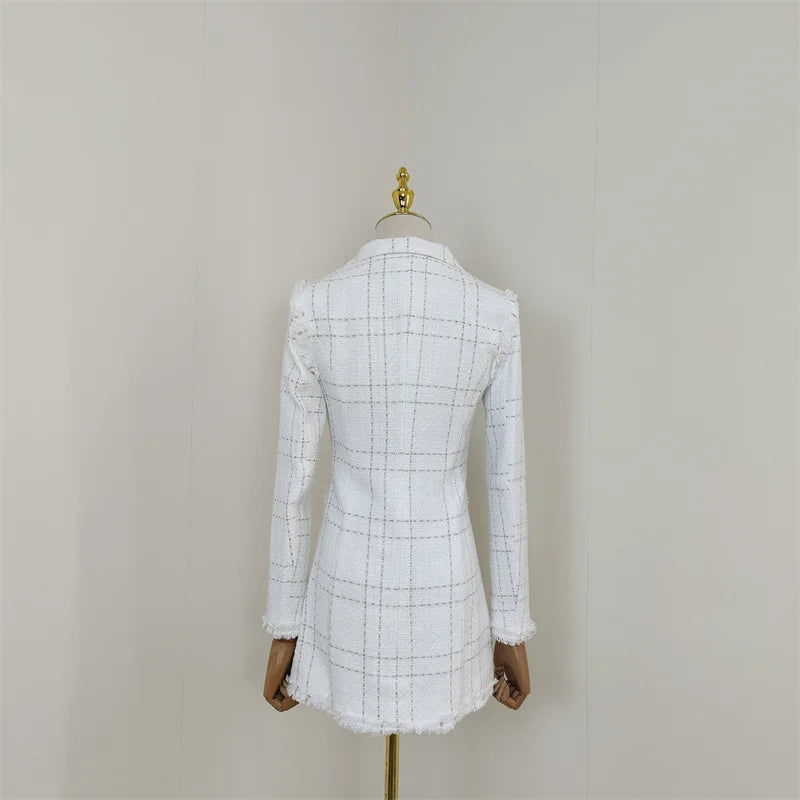 A4359 Wholesale White Tassel Long Sleeve Winter Jackets Women Coats Designer Coat