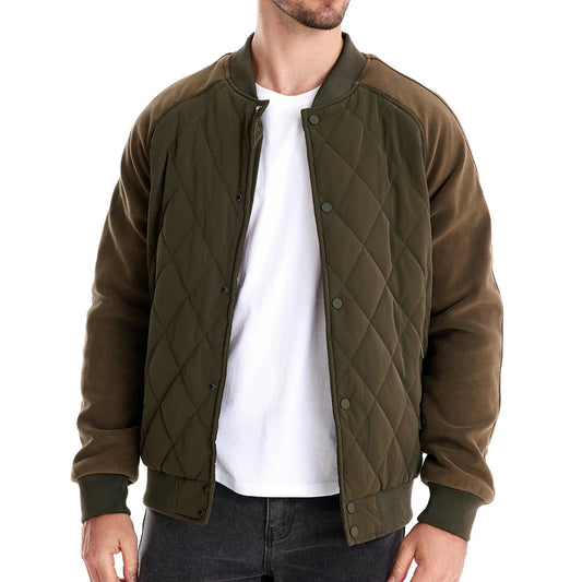 Men Coats Jacket Stand Collar Full Raglan Sleeve Casual Regular Single Breasted Coat Autumn Winter Jackets