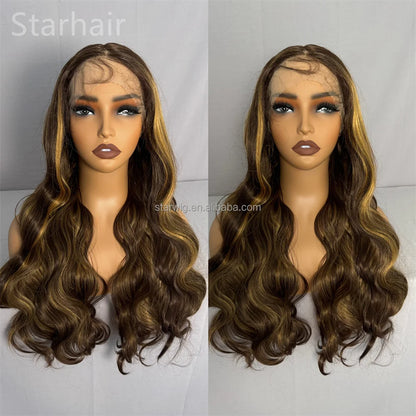 32inch Long Indian Lace Frontal Synthetic Hair Wig HD Full Lace Hairmony Lace Front Wigs Meche Braiding Hair Replacement  Topper - DOGOMET DIGITAL PLUS