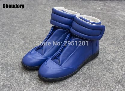 28 couleurs hommes en cuir véritable haut bottines à lacets chaussures plates formateurs or rouge argent noir marque de luxe hommes chaussures décontracté