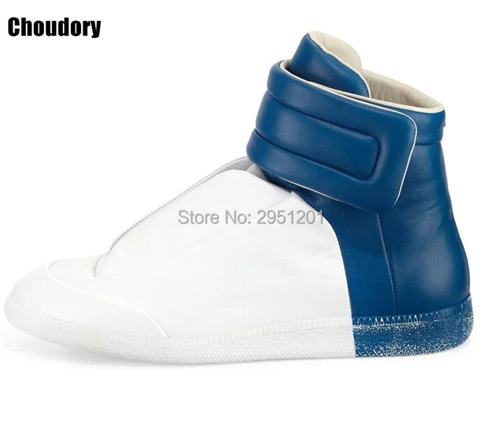 28 couleurs hommes en cuir véritable haut bottines à lacets chaussures plates formateurs or rouge argent noir marque de luxe hommes chaussures décontracté