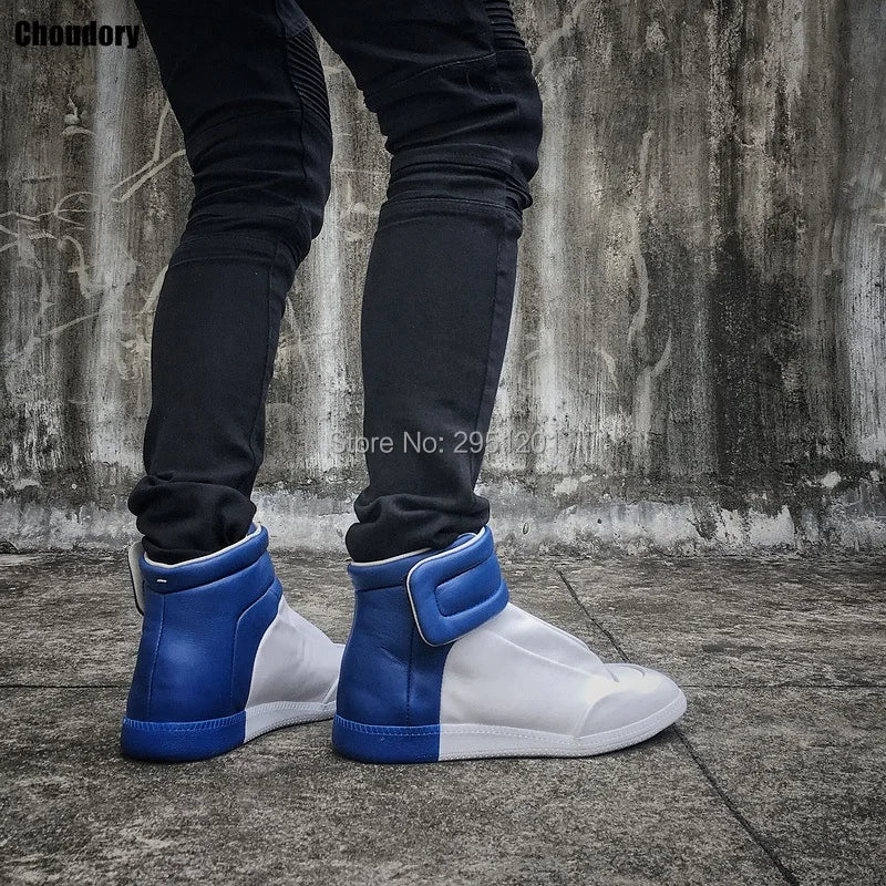 28 couleurs hommes en cuir véritable haut bottines à lacets chaussures plates formateurs or rouge argent noir marque de luxe hommes chaussures décontracté